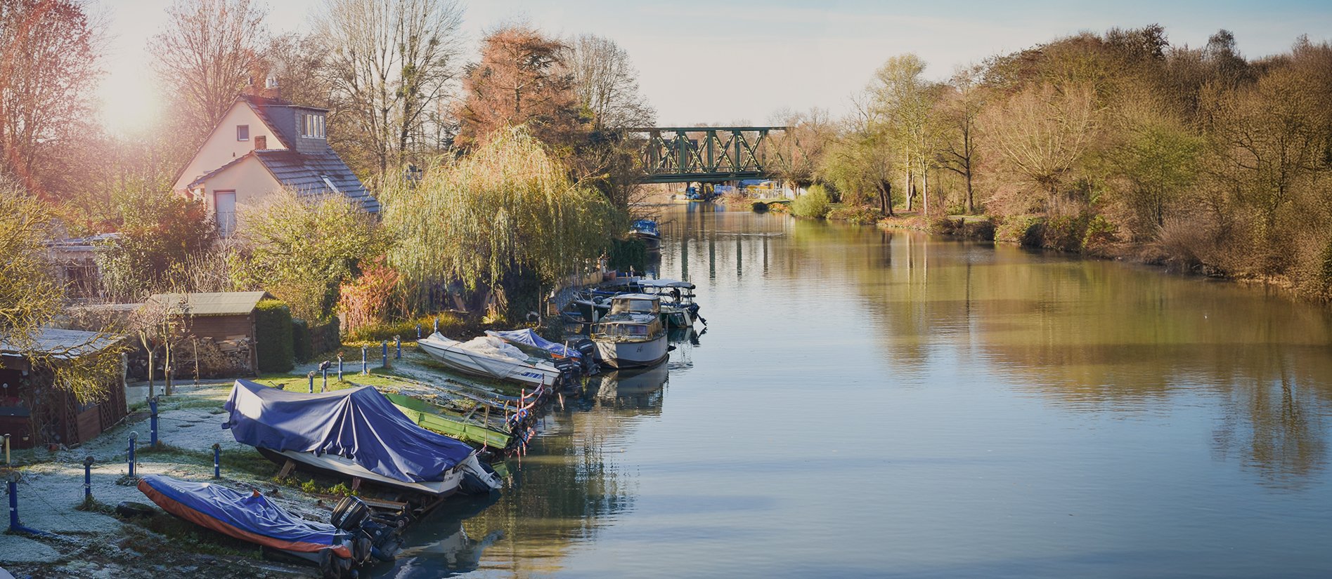 Blick auf den Verbindungskanal zur Leine in Ahlem