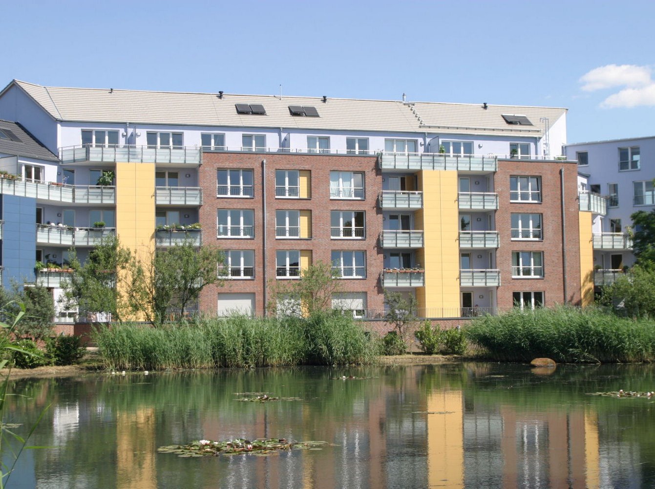 Ansicht über die Leine, Leineinsel in Döhren