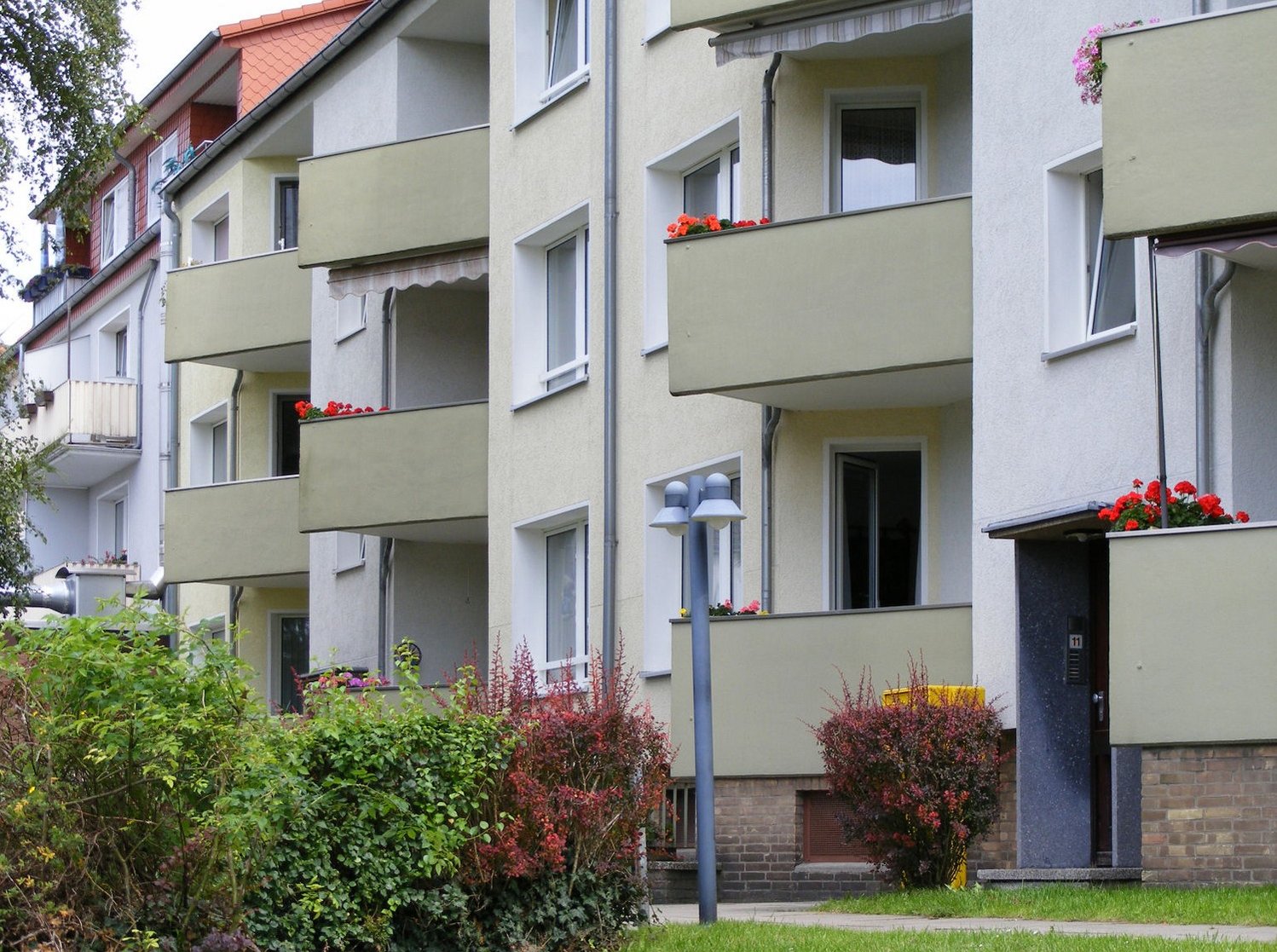 Balkonansicht Gerbrandstr. in Misburg